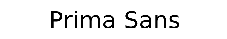 Prima Sans font preview