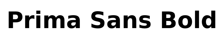 Prima Sans Bold font preview