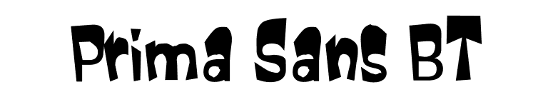 Prima Sans BT font preview