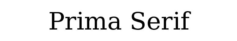 Prima Serif font preview