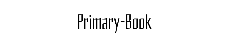 Primary-Book font preview