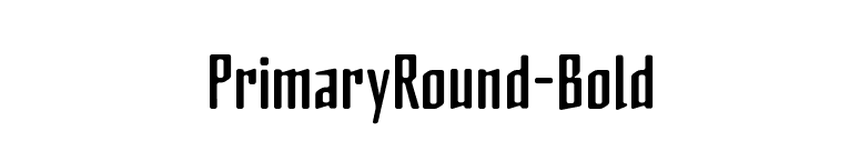 PrimaryRound-Bold font preview