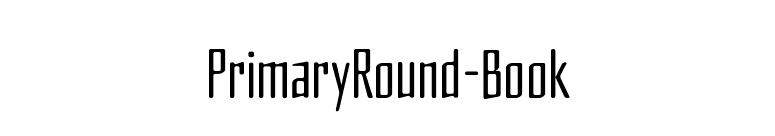 PrimaryRound-Book font preview