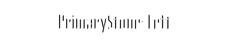 PrimaryStone-Left font preview