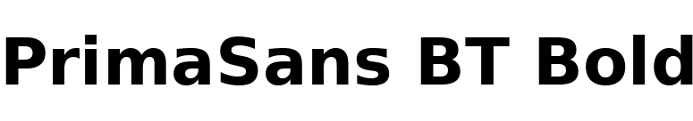 PrimaSans BT Bold font preview