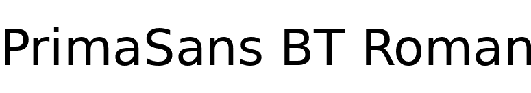 PrimaSans BT Roman font preview