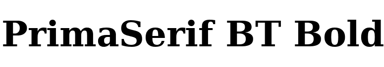 PrimaSerif BT Bold font preview