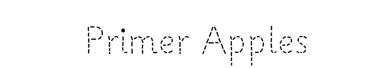 Primer Apples font preview