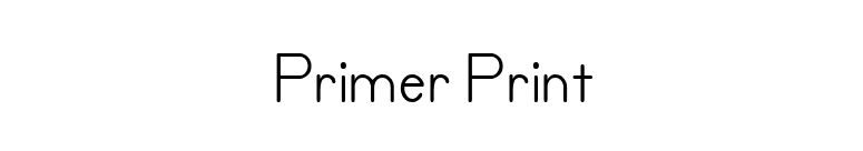 Primer Print font preview