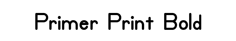 Primer Print Bold font preview