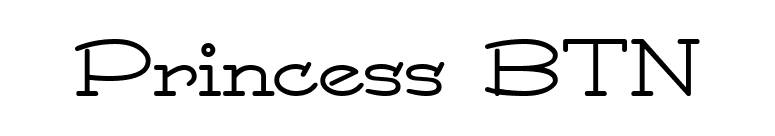 Princess BTN font preview