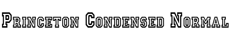Princeton Condensed Normal font preview