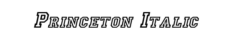 Princeton Italic font preview