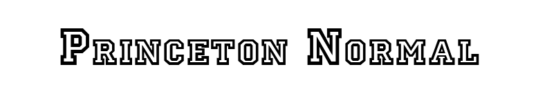 Princeton Normal font preview