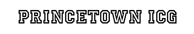 Princetown ICG font preview