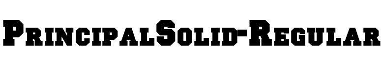 PrincipalSolid-Regular font preview