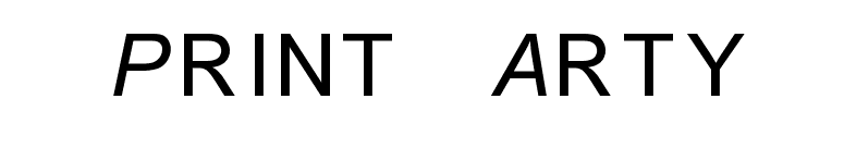 Print Arty font preview