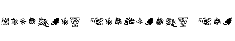Printers Ornaments One font preview