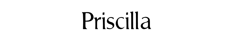 Priscilla font preview