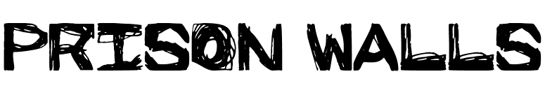 Prison Walls font preview