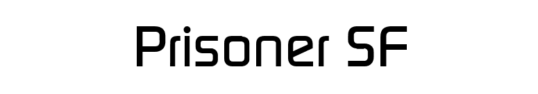 Prisoner SF font preview