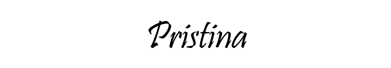 Pristina font preview