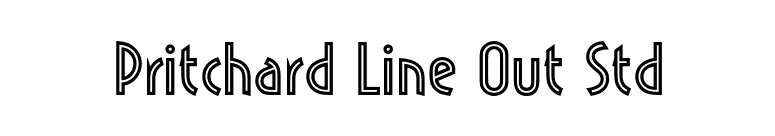 Pritchard Line Out Std font preview