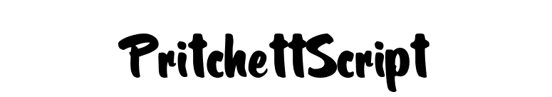 PritchettScript font preview