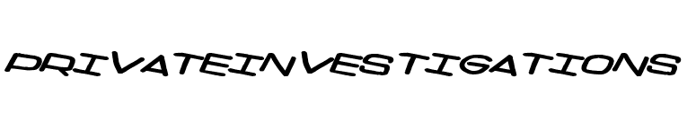 PrivateInvestigations font preview