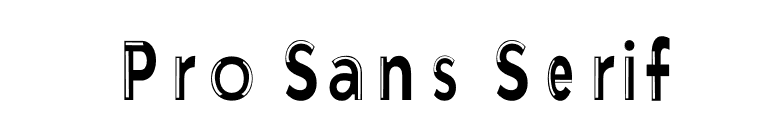 Pro Sans Serif font preview