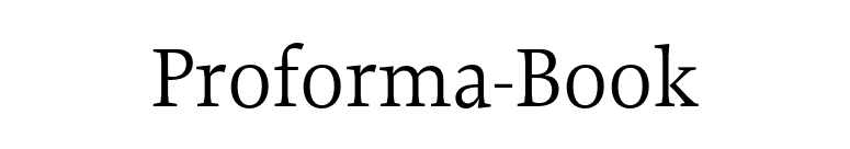Proforma-Book font preview