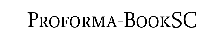 Proforma-BookSC font preview