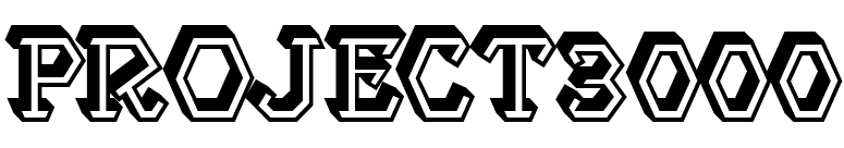 Project3000 font preview