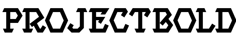 ProjectBold font preview