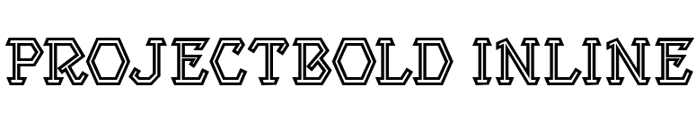 ProjectBold Inline font preview