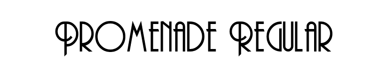 Promenade Regular font preview