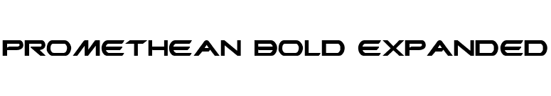 Promethean Bold Expanded font preview