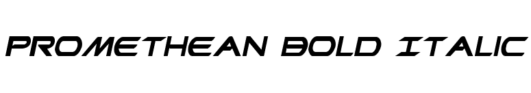 Promethean Bold Italic font preview