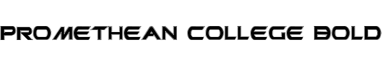 Promethean College Bold font preview