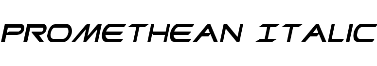 Promethean Italic font preview