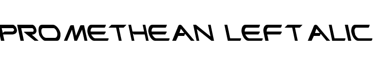 Promethean Leftalic font preview