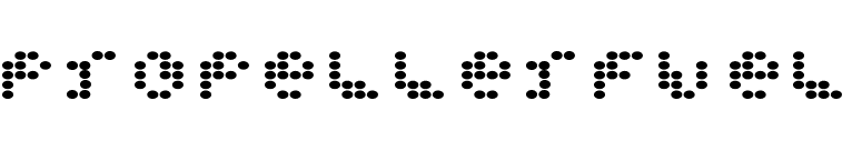 PropellerFuel font preview