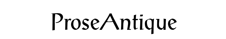 ProseAntique font preview