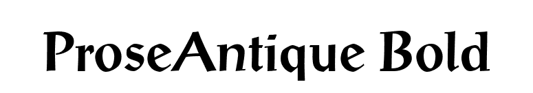 ProseAntique Bold font preview