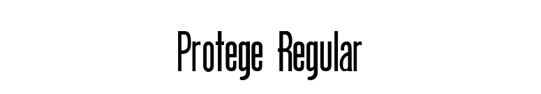 Protege Regular font preview