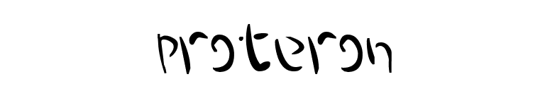 Proteron font preview