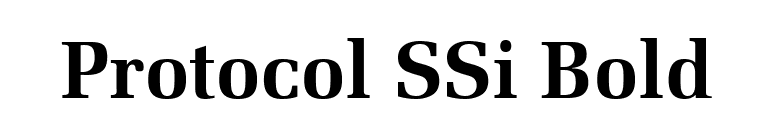 Protocol SSi Bold font preview