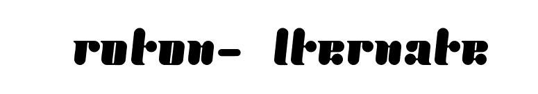 Proton-Alternate font preview