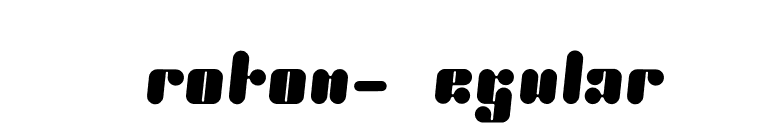Proton-Regular font preview