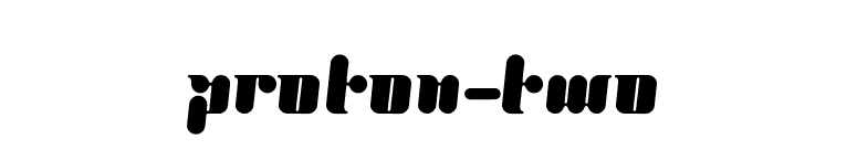Proton-Two font preview